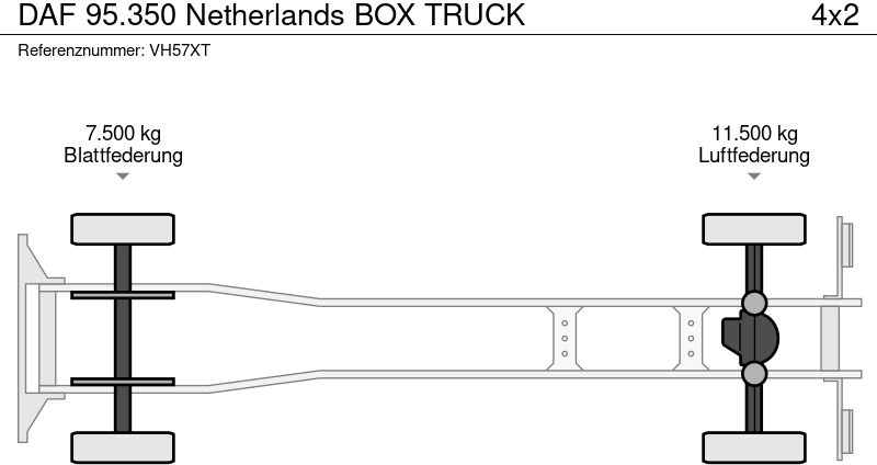 Грузовик с закрытым кузовом DAF 95.350 Netherlands BOX TRUCK: фото 18