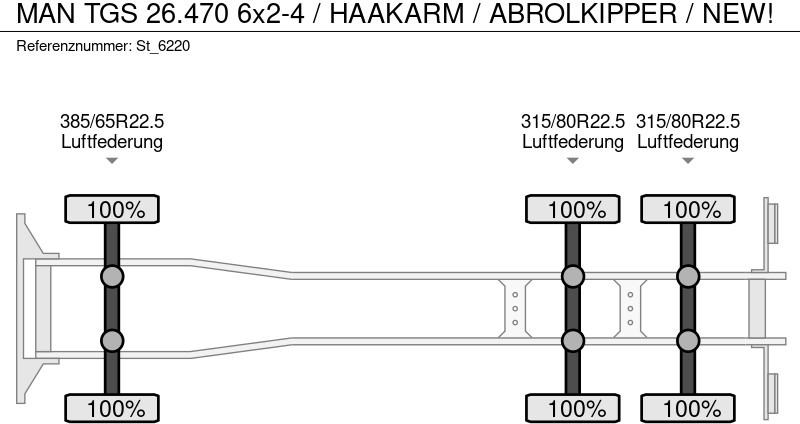 Крюковой мультилифт MAN TGS 26.470 6x2-4 / HAAKARM / ABROLKIPPER / NEW!: фото 19