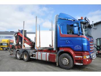 Scania R480 LB6X4HNB  - Лесной прицеп