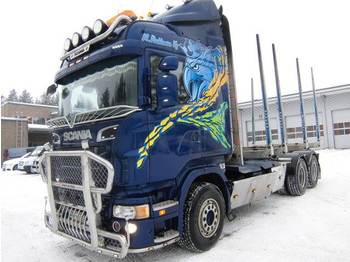 Scania R620-6x4  - Лесной прицеп