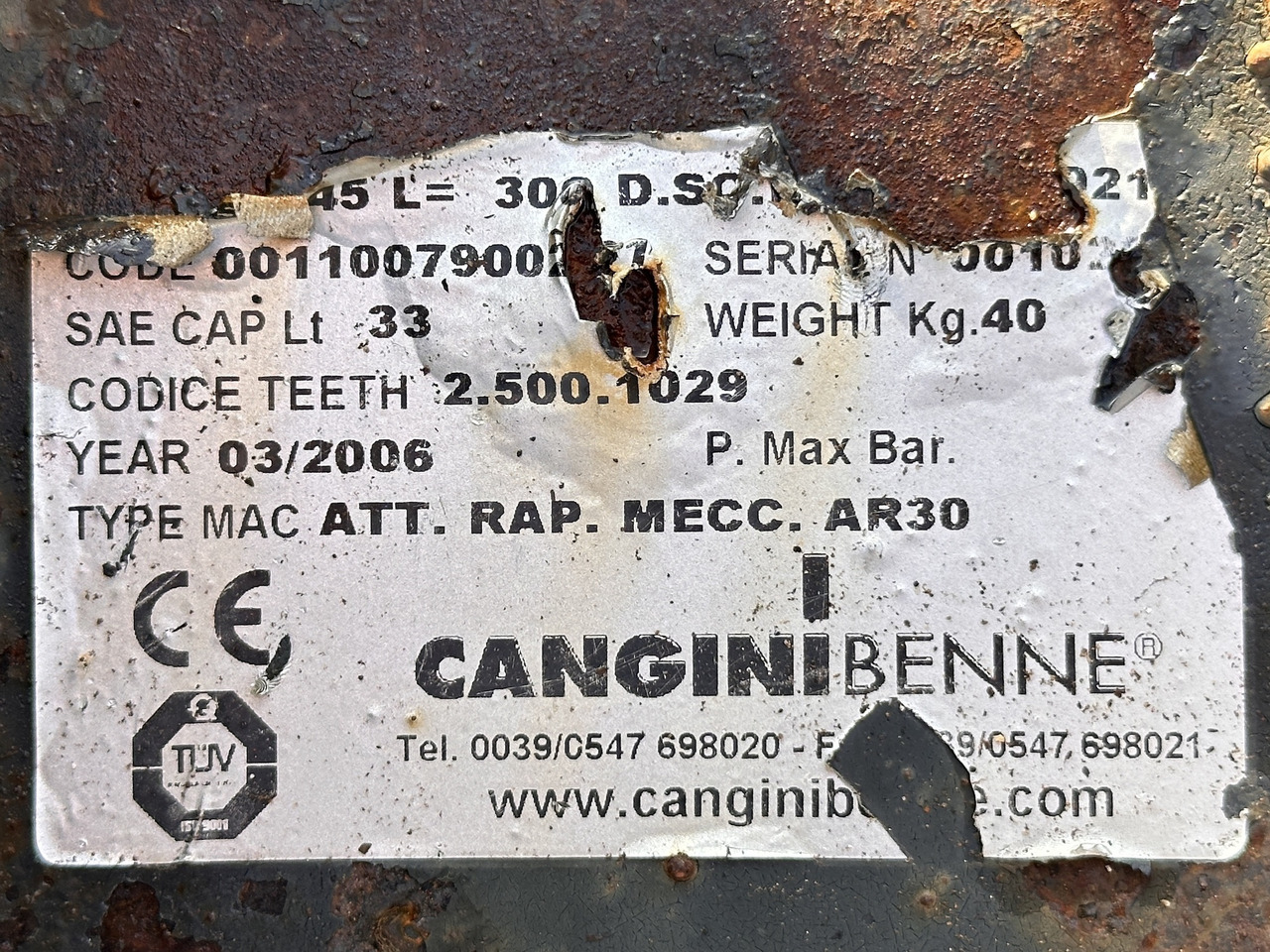 Ковш CANGINI BENNE SC45: фото 4