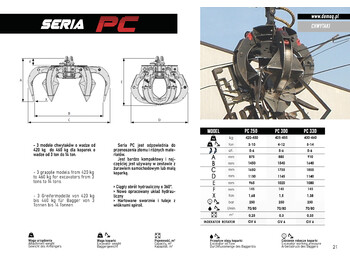 Новый Грейфер для Строительной техники DEMOQ PC300 Hydraulic Polyp -grab: фото 5