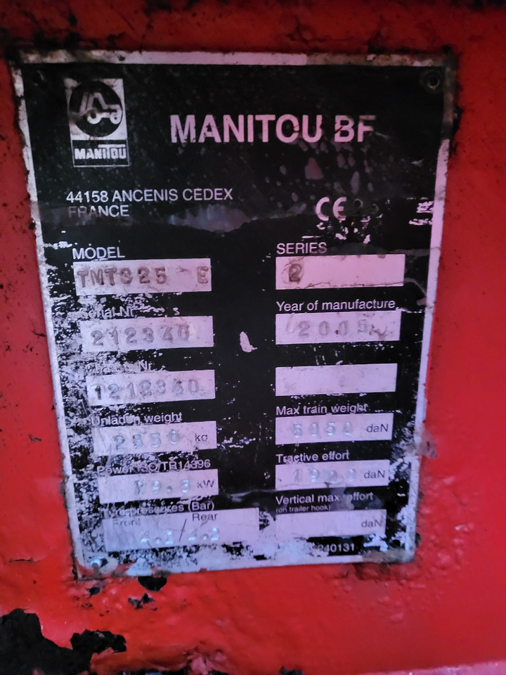 Мобильный вилочный погрузчик MANITOU TMT 325E: фото 11