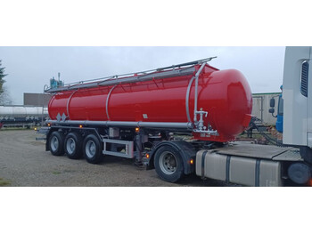 Полуприцеп-цистерна Burg 22500 L ADR Tanktrailer, ACID Carbon St52-3 Coated: фото 1