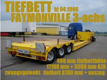 Низкорамный полуприцеп для транспортировки тяжёлой техники Faymonville FAYMONVILLE TIEFBETTSATTEL 8700 mm + 5500 zwangs: фото 1