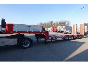 BODEX 4 Achs Tieflader, Ausziehbar, Liftachse, - Низкорамный полуприцеп