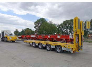  Inny KOMODO 4 osie, rozciągana +6m - Низкорамный полуприцеп