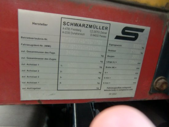 Тентованный полуприцеп Schwarzmüller J-Serie Joloda Papierauflieger Palettenkasten,: фото 12