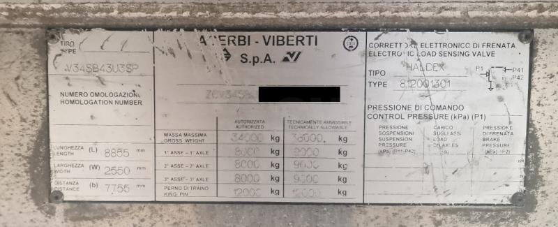 Самосвальный полуприцеп Viberti 34SB: фото 7