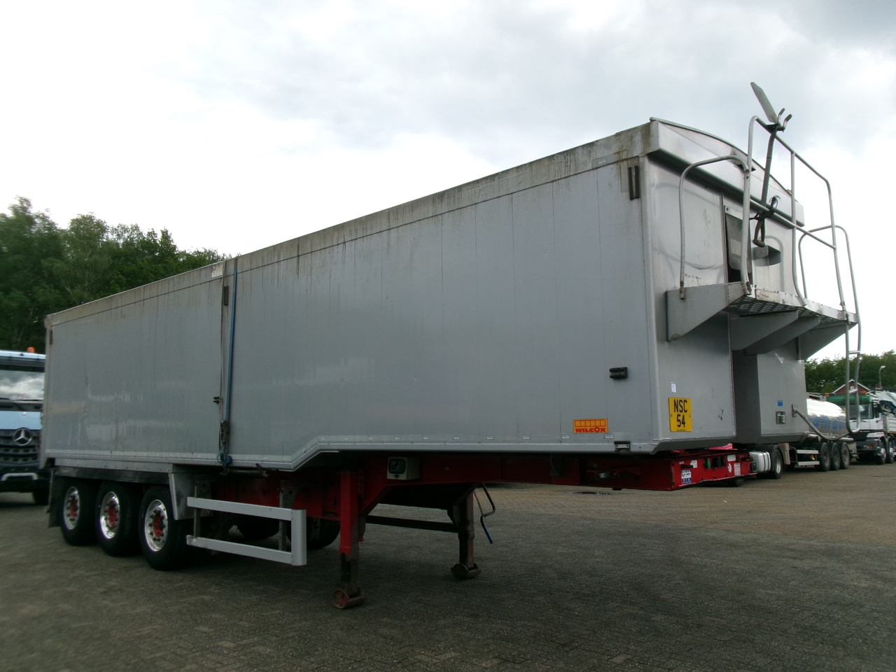 Самосвальный полуприцеп Wilcox Tipper trailer alu 52 m3 + tarpaulin: фото 2