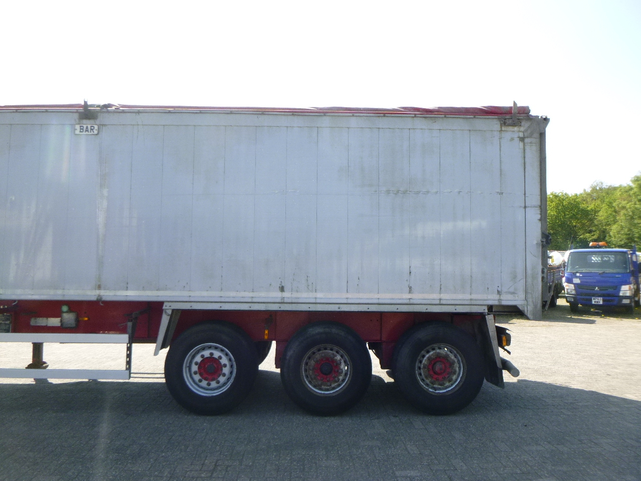 Самосвальный полуприцеп Wilcox Tipper trailer alu 55 m3 + tarpaulin: фото 5