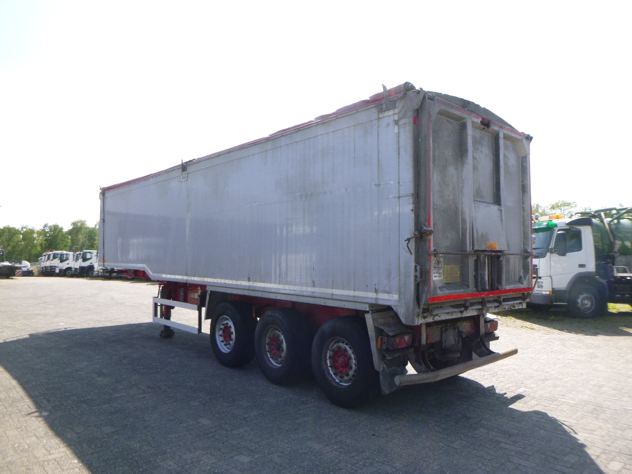 Самосвальный полуприцеп Wilcox Tipper trailer alu 55 m3 + tarpaulin: фото 3