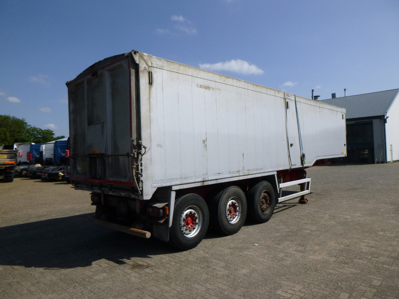 Самосвальный полуприцеп Wilcox Tipper trailer alu 55 m3 + tarpaulin: фото 4