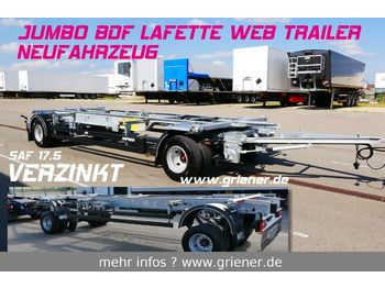 Web-Trailer WFZ/W 18 / JUMBO LAFETTE BDF 7,15/7,45 /17,5 SAF  - Прицеп-контейнеровоз/ Сменный кузов