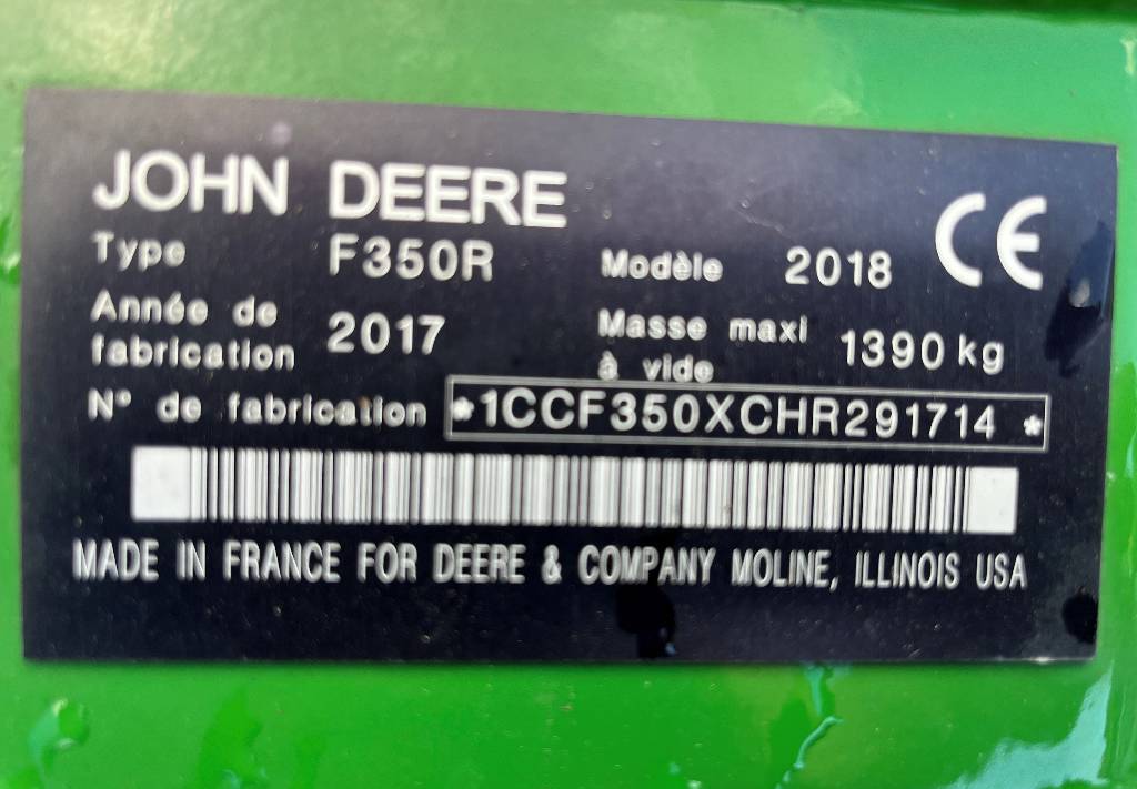 Косилка John Deere F 350 R Dismantled: only spare parts: фото 5