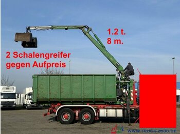  Abrollcontainer 23 m³ + Kran Hiab F 95S 1.2t 8m - Контейнер для мультилифта