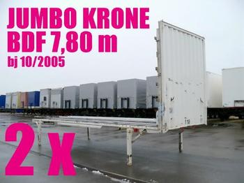 Krone WECHSELBRÜCKE PLATEAU JUMBO 7,80 2 x - Сменный кузов/ Контейнер