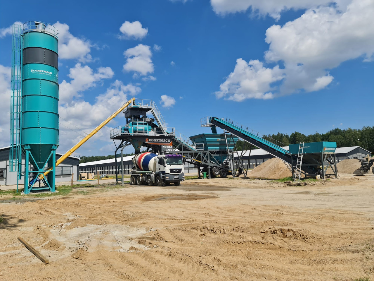 Новый Бетонный завод Constmach 100 m3/h Mobile Concrete Batching Plant: фото 3