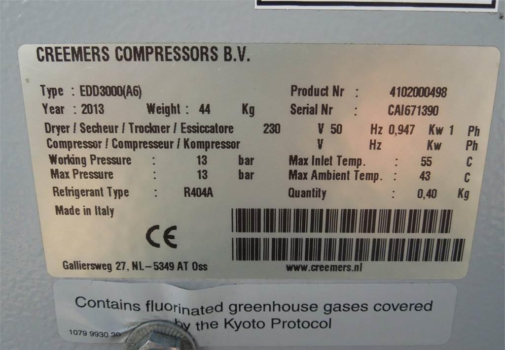Воздушный компрессор Creemers OSUSZACZ ZIĘBNICZY 3,00M3MIN 2013R: фото 2
