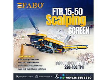 Новый Мобильная дробилка FABO FTB 15-50 Mobile Scalping Screen | Ready in Stock: фото 1