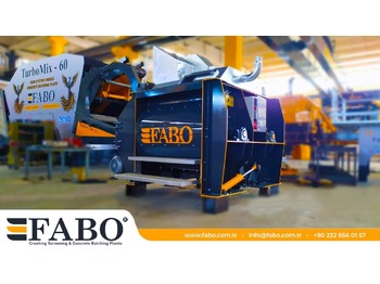 Новый Бетонный завод FABO TWIN SHAFT CONCRETE MIXER: фото 1