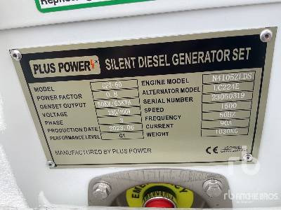 Новый Электрогенератор PLUS POWER GF2-60 63 kVA (Unused): фото 5