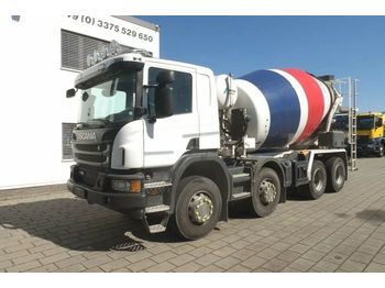 Бетономешалка Scania P 370 8x4 Betonmischer Stetter 9m³ Mischer