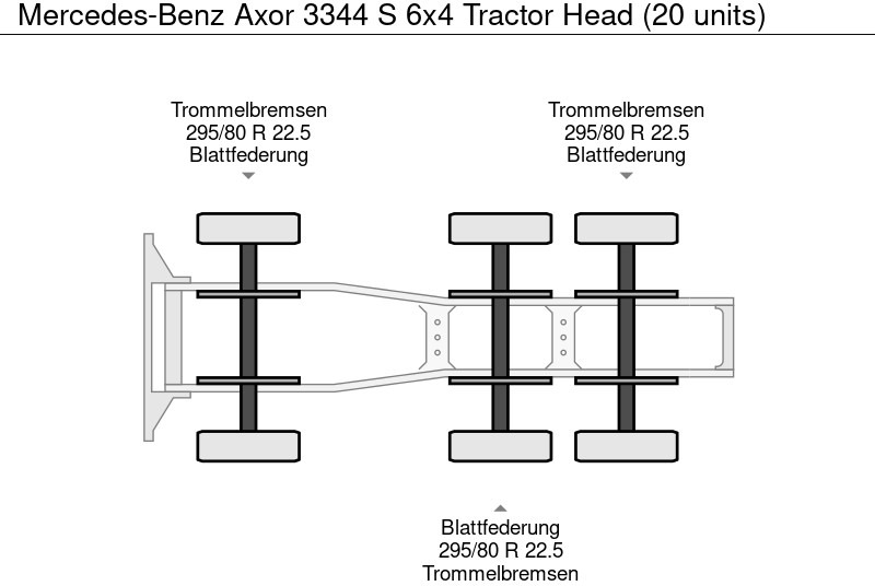 Новый Тягач Mercedes-Benz Axor 3344 S 6x4 Tractor Head (20 units): фото 17