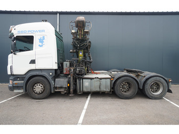 Scania R560 6X4 WITH HIAB LOGLIFT TIMBER CRANE - Тягач