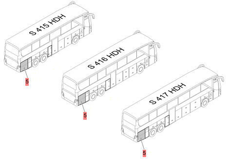 Новый Кузов и экстерьер для Автобусов A6297507105   Setra 415 HDH 416 HDH 417 HDH: фото 2