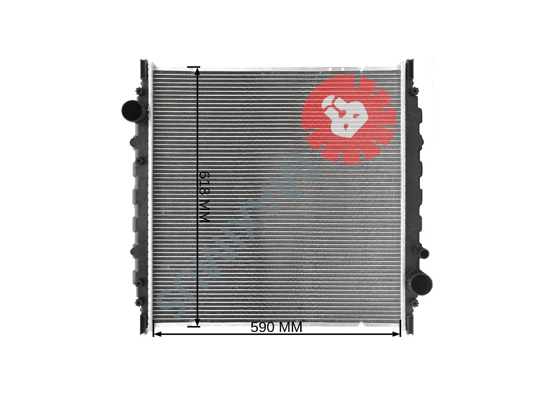 Новый Радиатор для Грузовиков MAN L2000: фото 3
