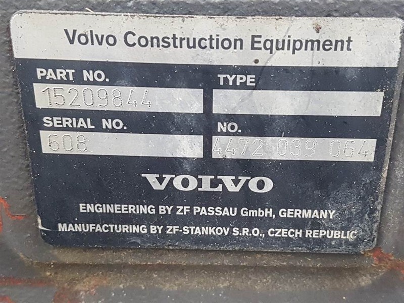 Ось и запчасти для Строительной техники Volvo L30B-15209844-ZF 4472039064-Axle/Achse/As: фото 7