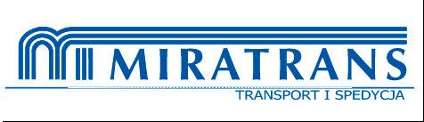 MIRATRANS TRANSPORT SPÓŁKA Z OGRANICZONĄ ODPOWIEDZIALNOŚCIĄ