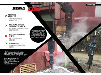 Новый Гидромолот для Экскаваторов DEMOQ DM150 Hydraulic breaker 150 kg: фото 2