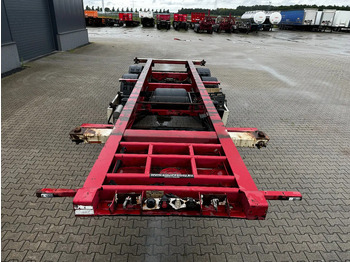 Полуприцеп-контейнеровоз/ Сменный кузов Krone 2-assig 20FT chassis, BPW + trommel, luchtvering, leeggewicht: 3.180kg: фото 2