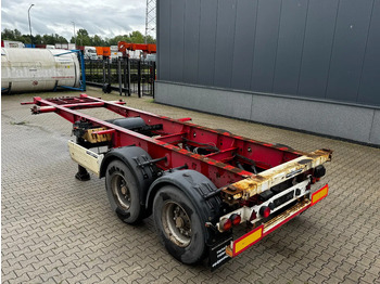 Полуприцеп-контейнеровоз/ Сменный кузов Krone 2-assig 20FT chassis, BPW + trommel, luchtvering, leeggewicht: 3.180kg: фото 4