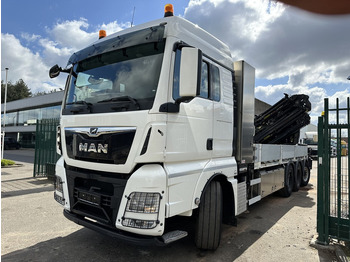 Грузовик бортовой/ Платформа, Автоманипулятор MAN TGX 35.420 8x4-4 TRIDEM PRTISCHE 6m40 + KRAN (26m!) HIAB X-HIPRO 408 E-5 + JIB 100X-5  - *306.245km* - BE TRUCK: фото 3
