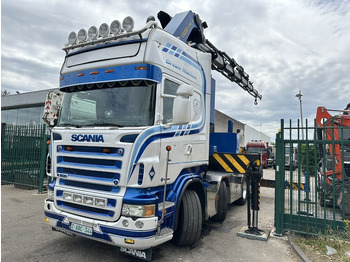 Автоманипулятор Scania R500 8x2 + CRANE 100Tm! PALFINGER PK100002 G 8x + 1 ME - RETARDER - ALCOA DURA BRIGHT - LIFT + STEERING - 5/6 HYDR F - TÜV 05/2026 - TOP CONDITION: фото 4