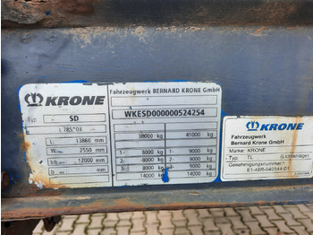 Полуприцеп бортовой/ Платформа krone SD: фото 1