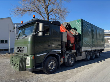 Автоманипулятор, Тентованный грузовик Volvo FH-480 10x4R, E5, Palfinger PK 100002, FlyJib: фото 2