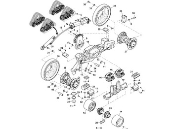 Запчасти ходовой части JOHN DEERE