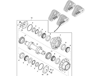 Запчасти ходовой части JOHN DEERE