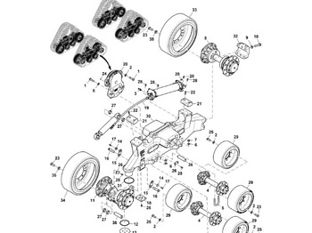 Запчасти ходовой части JOHN DEERE