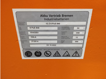 Аккумулятор для Погрузочно-разгрузочной техники AVB 24V 840Ah: фото 2