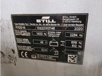 Электропогрузчик STILL RX20-16: фото 2 Электропогрузчик STILL RX20-16: фото 2