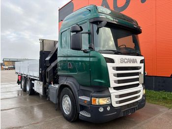 Грузовик бортовой/ Платформа, Автоманипулятор Scania R 410 6x2 HIAB 322EP-5 HIPRO / PLATFORM L=6131 mm: фото 4