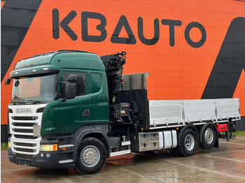 Грузовик бортовой/ Платформа, Автоманипулятор Scania R 410 6x2 HIAB 322EP-5 HIPRO / PLATFORM L=6131 mm: фото 2