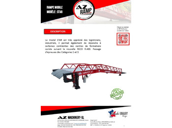 Новый Погрузочная рампа **RENTAL** Loading Ramp with with hydraulic tilting bridge -  AZ RAMP - STAR- 8T. 8 ton capacity: фото 3