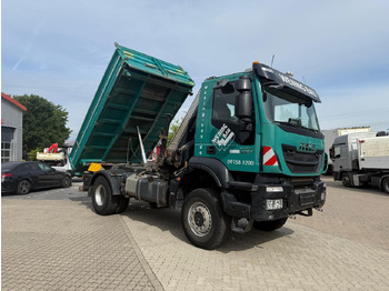 Самосвал, Автоманипулятор Iveco AD190 T/W Trakker 410 4x4 Allrad Kran KipperHIAB: фото 2