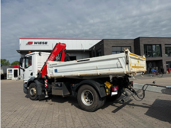 Самосвал, Автоманипулятор MAN TGM 18.320 4x2 BB mit Kran Fassi F135 Kipper: фото 3